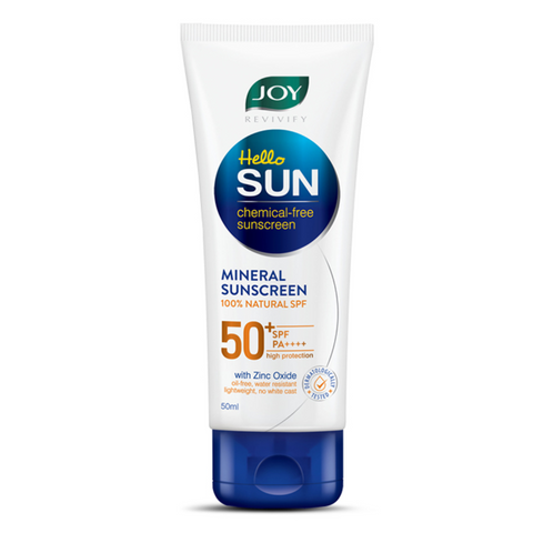 Joy Revivify Hello Sun Chemical-free Sunscreen Mineral Sunscreen 100% Natural Spf 50 +Spf PA++++ High Protection