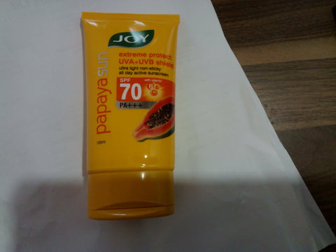 Joy Papaya Sunscreen SPF 70 extreme protect