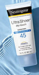 Neutrogena Ultra Sheer Dry-Touch Water Resistant and Non-Greasy Sunscreen Lotion with Broad Spectrum SPF 45