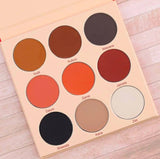 Juvia's Place Warrior II Eyeshadow Palette, 9 Sultry, Velvety, All Matte Shades in Reds, Rose, Brown, Black and Gray